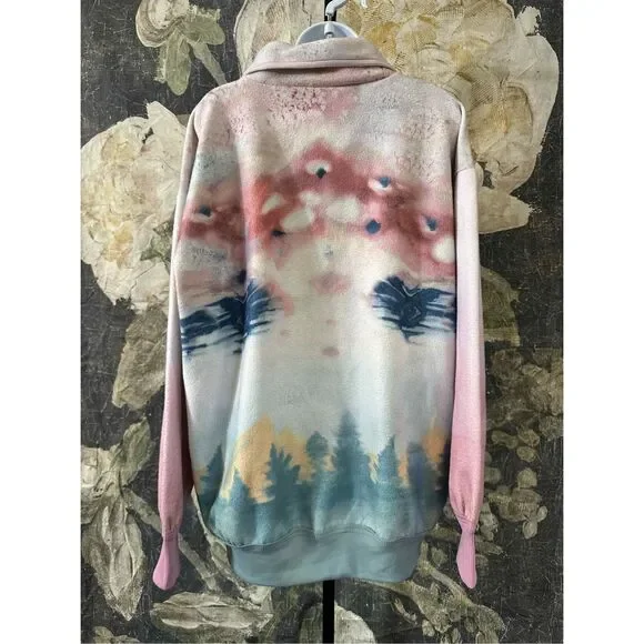 Anthropologie x Pilcro Half-Zip Pullover Sweatshirt Size M - Picture 8 of 9